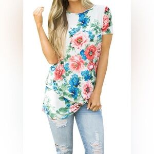 Floral Print Women's Top-soft, lightweight and stretchy
